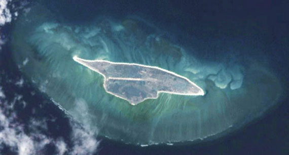 Ilha Joao da Nova visto por Satelite