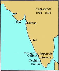 mapa da batalla de Canacor 1501