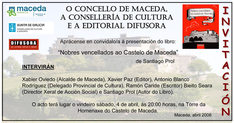 invitacion presentacion literaria Santiago Prol