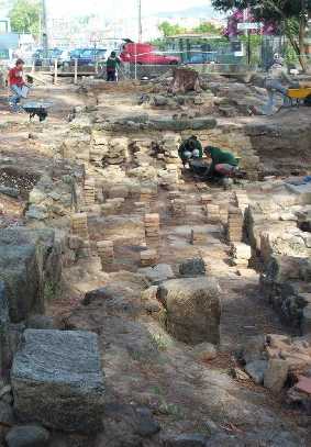 Escavacións en Toralla (foto de J. Albertos, www.vigoenfotos.com)