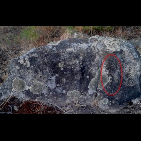 Antropomorfo pintado? en Lmbrica